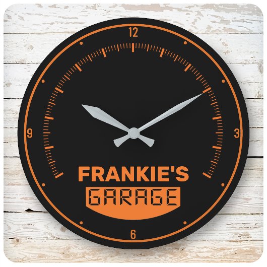 Grande Horloge Ronde Garage de Speedometer