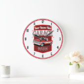Grande Horloge Ronde Garage Red C10 (Maison)