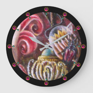 Grande Horloge Ronde GARDEN OF MELISSA / Magic Flowers With Scarab