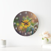 Grande Horloge Ronde Garden Sunflower wall clock (Maison)