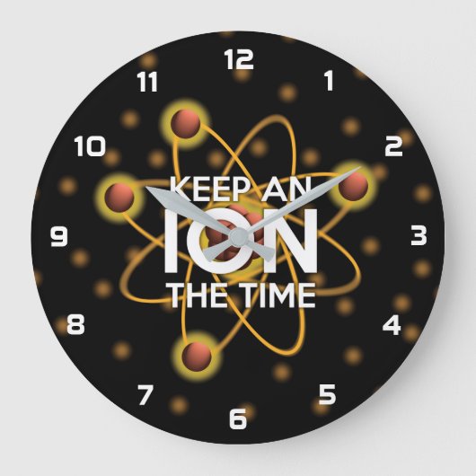 Grande Horloge Ronde GARDER UN ION DU TEMPS Science (Recto)