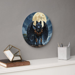 Grande Horloge Ronde Gardien de la Lune – Le Loup aux Ailes Noires