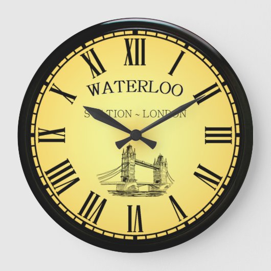 Grande Horloge Ronde Gare de Waterloo ~ Tower Bridge ~ Londres Angleter (Recto)