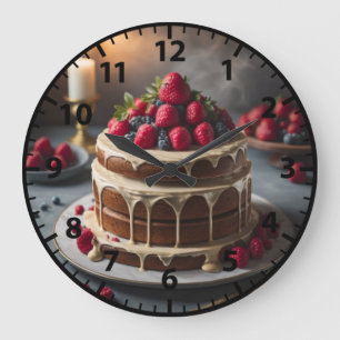 Grande Horloge Ronde Gâteau de boulangerie produits de boulangerie gour