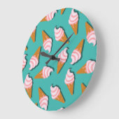 Grande Horloge Ronde Gaufres et gaufrettes (Angle)