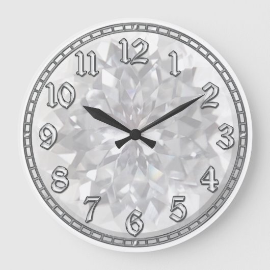 Grande Horloge Ronde Gem blanc (Recto)