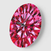 Grande Horloge Ronde Géme Rouge (Angle)