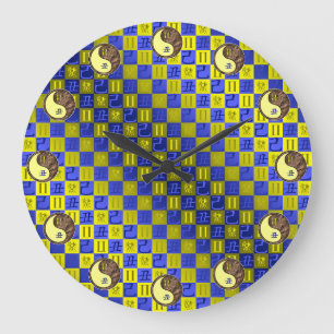 Grande Horloge Ronde Gémeaux & Bœuf de Terre