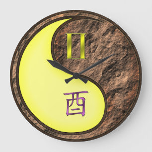 Grande Horloge Ronde Gémeaux & Coq de Terre