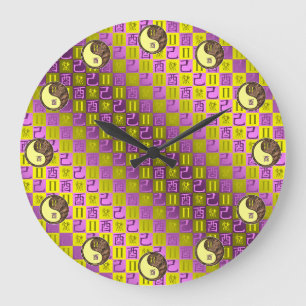 Grande Horloge Ronde Gémeaux & Coq de Terre
