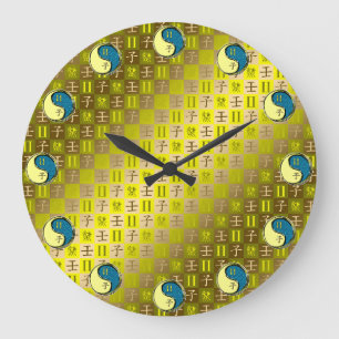 Grande Horloge Ronde Gémeaux & Rat d'eau