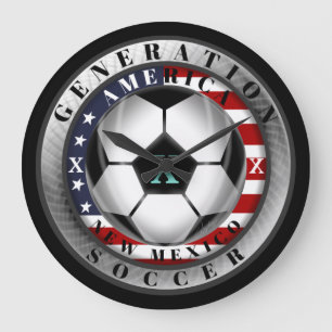 Grande Horloge Ronde Génération X American Soccer