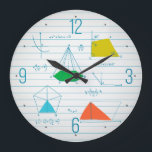 Grande Horloge Ronde Geometry and Maths Graphs Round Wall Clocks<br><div class="desc">Geometry and Maths Graphs Round Wall Clock. Enjoy !</div>