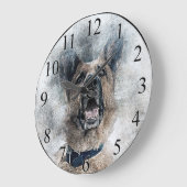 Grande Horloge Ronde German Shepherd (Angle)