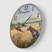 Grande Horloge Ronde  German Shorthaired Pointer  (Angle)