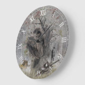 Grande Horloge Ronde German Wirehaired Pointer (Angle)