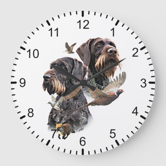 Grande Horloge Ronde German Wirehaired Pointer (Recto)
