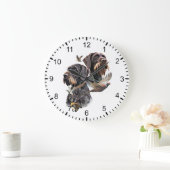 Grande Horloge Ronde German Wirehaired Pointer (Maison)