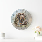 Grande Horloge Ronde German Wirehaired Pointer (Maison)