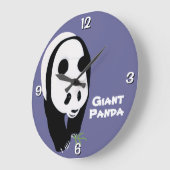 Grande Horloge Ronde Giant Panda Bear (Angle)
