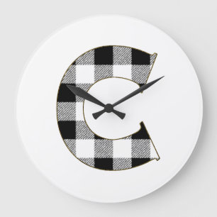Grande Horloge Ronde Gingham Check C