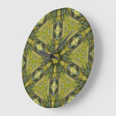 Grande Horloge Ronde Gingko Mandala (Angle)