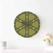 Grande Horloge Ronde Gingko Mandala (Maison)