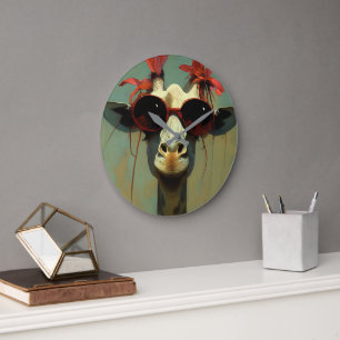 Grande Horloge Ronde Girafe