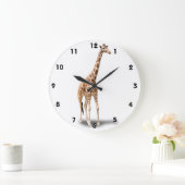 GRANDE HORLOGE RONDE GIRAFFE (Maison)