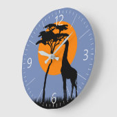 Grande Horloge Ronde Giraffe (Angle)
