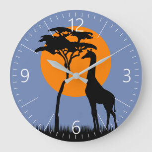 Grande Horloge Ronde Giraffe