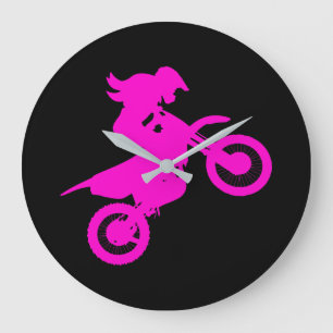 Grande Horloge Ronde Girl Dirt Bike