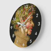 Grande Horloge Ronde Giuseppe Arcimboldo - Été (Angle)