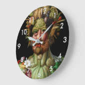 Grande Horloge Ronde Giuseppe Arcimboldo - Vertumnus (Angle)