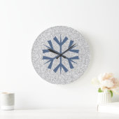 Grande Horloge Ronde Gland Gray Glitter (Maison)