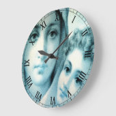 Grande Horloge Ronde Gloire à Jésus et à Marie (Angle)