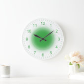 Grande Horloge Ronde Glowing green on White (Maison)
