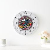 Grande Horloge Ronde Go Kart Racing (Maison)