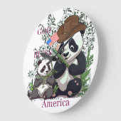 Grande Horloge Ronde GOD BLESS America (Angle)