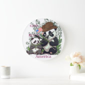 Grande Horloge Ronde GOD BLESS America (Maison)