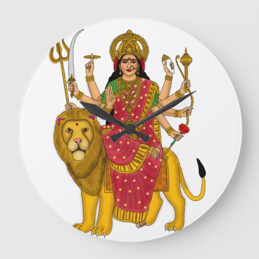 Grande Horloge Ronde Goddess Durga Clock (Recto)