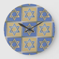 Gold Blue Star de David Art Panels