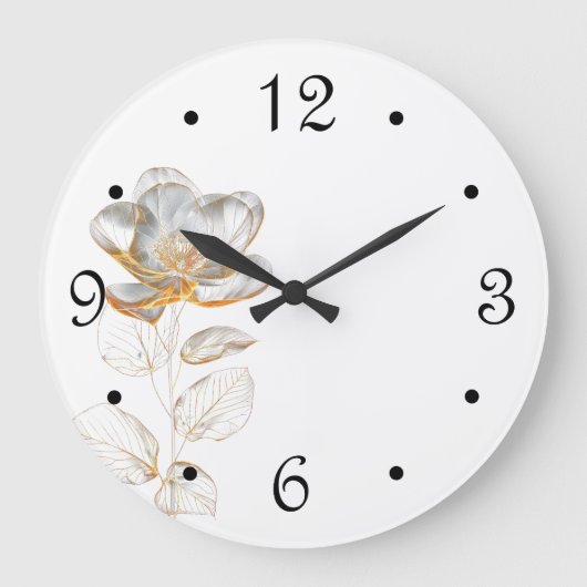 Grande Horloge Ronde Gold Flower Numbers (Recto)