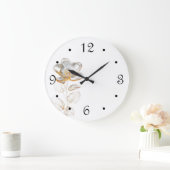 Grande Horloge Ronde Gold Flower Numbers (Maison)