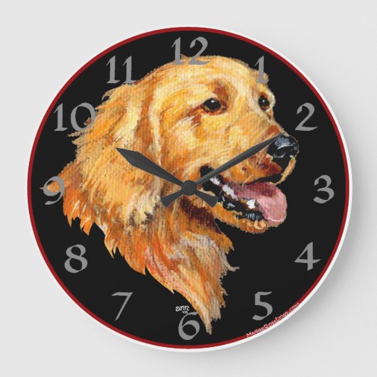 Grande Horloge Ronde Golden retriever (Recto)