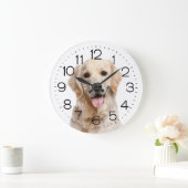 Grande Horloge Ronde Golden Retriever (Maison)