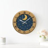 Grande Horloge Ronde Golden Time Starry Sky (Maison)
