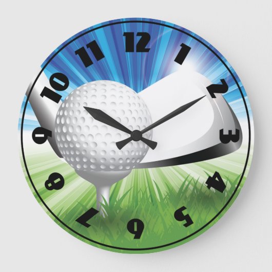 Grande Horloge Ronde Golf Ball and Tee Clock (Recto)
