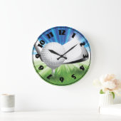 Grande Horloge Ronde Golf Ball and Tee Clock (Maison)