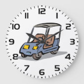 Grande Horloge Ronde Golf Part Fun Sport Véhicule (Recto)